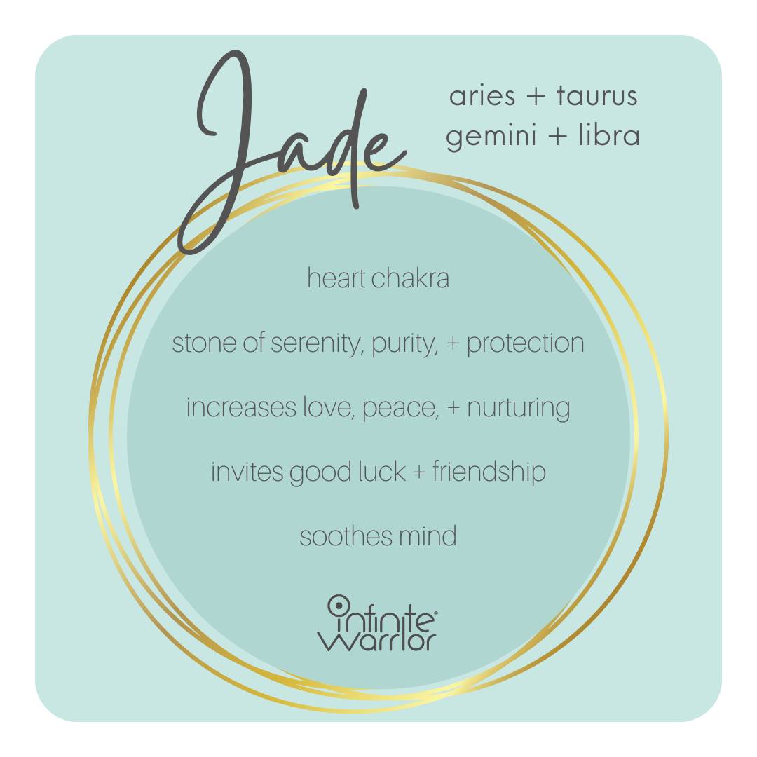Jade Crystal Bracelet | Brass Row | Infinite Warrior