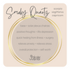 Smoky Quartz Crystal Bracelet | Silver Coffee Bean