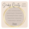 Smoky Quartz Crystal Bracelet | Silver Feather Charm