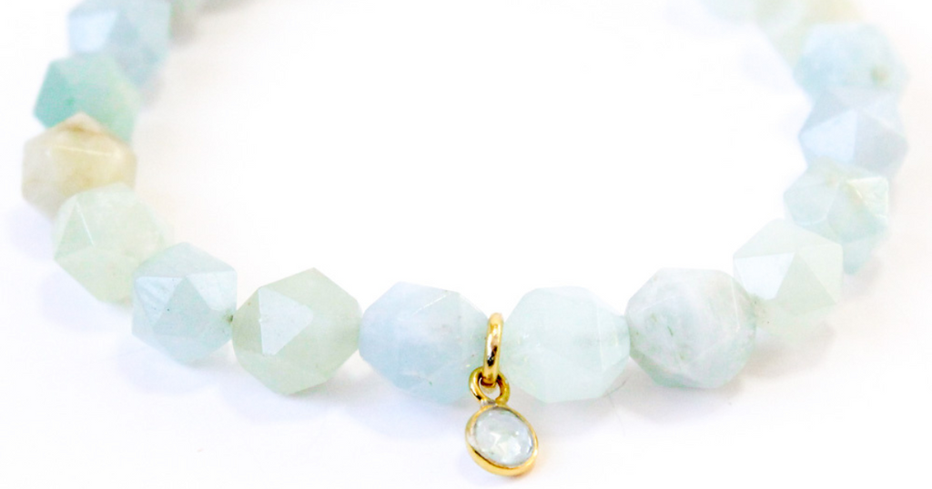 Aquamarine Crystal Bracelets | March Birthstone Bracelets