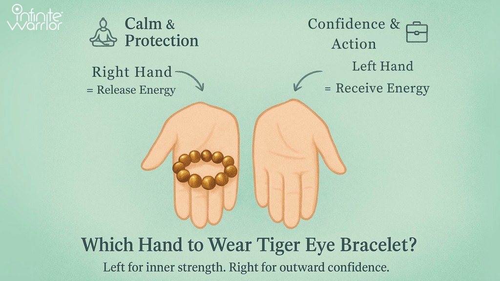 Which hand is perfect to wear tiger eye bracelet?