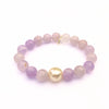 Lavender Amethyst Crystal Bracelet | Pearl