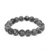 Obsidian Crystal Bracelet | Matte Snowflake