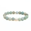 Matte Aquamarine Bracelet + Pearl