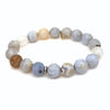 Blue Lace Agate Bracelet | Sterling Silver Ring