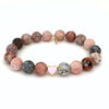 Agate Bracelet for Valentine's Day | Blushing Rose + Pink Enamel Heart