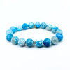 Capri Blue Fire Agate Bracelet + Sterling Silver Ring