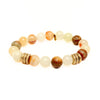 Citron Jade Bracelet + Gold Rings
