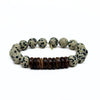Dalmatian Jasper Bracelet + Coconut