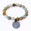 Dubai Aquamarine Bracelet + Foreign Vintage Coin | One-of-a-Kind