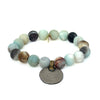 Amazonite Bracelet with a Foreign Coin | One-of-a-Kind Bracelet