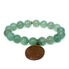 Green Strawberry Quartz Bracelet + Thai Amulet with Ganesh | One-of-a-Kind Bracelet