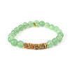 Jade Crystal Bracelet | Faceted + Brass Row