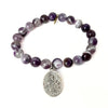 Cape Amethyst Bracelet + St. Ann Medallion | One-of-a-Kind