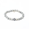 Howlite Bracelet + Tahitian Pearl