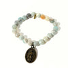 Amazonite Bracelet + St. Scholastica Medallion | One-of-a-Kind