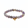 Mystic Amethyst Bracelet + Gold Vermeil Bee Charm