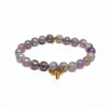 Mystic Amethyst Bracelet + Gold Vermeil Bee Charm