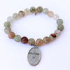 Rutilated Sage Quartz + St. Ann Medallion | One-of-a-Kind