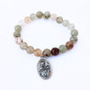 Rutilated Sage Quartz + St. Ann Medallion | One-of-a-Kind