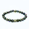 Unicorn Labradorite Crystal Bracelet | Pyrite Center Stone