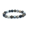 Granite Agate Bracelet + Gunmetal Hematite Center Stone