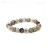 Dragon Vein Agate Bracelet | Silver Rings