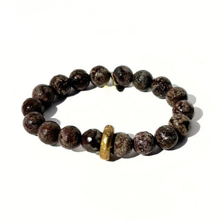 Brown Snowflake Obsidian Bracelet | Whole Body Detoxification