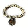 Dalmatian Jasper Bracelet + Stars on Foreign Coin | One-of-a-Kind