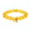 Citrine Bracelet + Gold Vermeil Bee Charm
