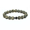 Dalmatian Jasper Bracelet Hematite Cross