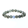 Labradorite Bracelet + Blue Lace Agate Center