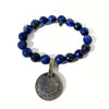 Lapis Lazuli Bracelet + 1979 Vintage Foreign Coin | One-of-a-Kind