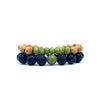 Lava, Jade, & Sandalwood Bracelet Stack