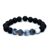 Lava and Sodalite Bracelet