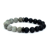 Labradorite and Lava Bracelet