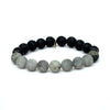 Labradorite and Lava Bracelet