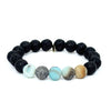 Amazonite and Lava Bracelet