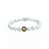 Moonstone Bracelet + Evil Eye