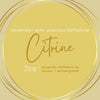 Citrine Crystal Bracelet | Silver Sunflower Charm