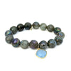 One -of-a-Kind Unicorn Labradorite Bracelet + Blue Quartz in Gold