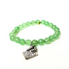 Jade Bracelet with a Sterling Silver Driver License Charm | One-of-a-Kind