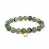 Prehnite Bracelet + Gold Vermeil Peace Charm | Decluttering Stone