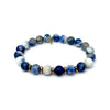 Mother Earth Sodalite Bracelet + Vintage Brass Heishi