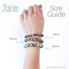 Matte Aquamarine Crystal Bracelet | Sterling Silver Ring