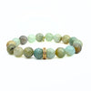 Amazonite Bracelet + CZ Gold Vermeil Ring