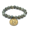 Labradorite Bracelet + Dominican Republic Peso "1997" | One-of-a-Kind