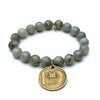 Labradorite Bracelet + Dominican Republic Peso "1997" | One-of-a-Kind