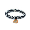 One-of-a-Kind Giraffe Agate with an Orange Buddha Amulet