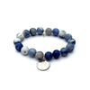One-of-a-Kind Sodalite Bracelet + Trinidad & Tabago Coin